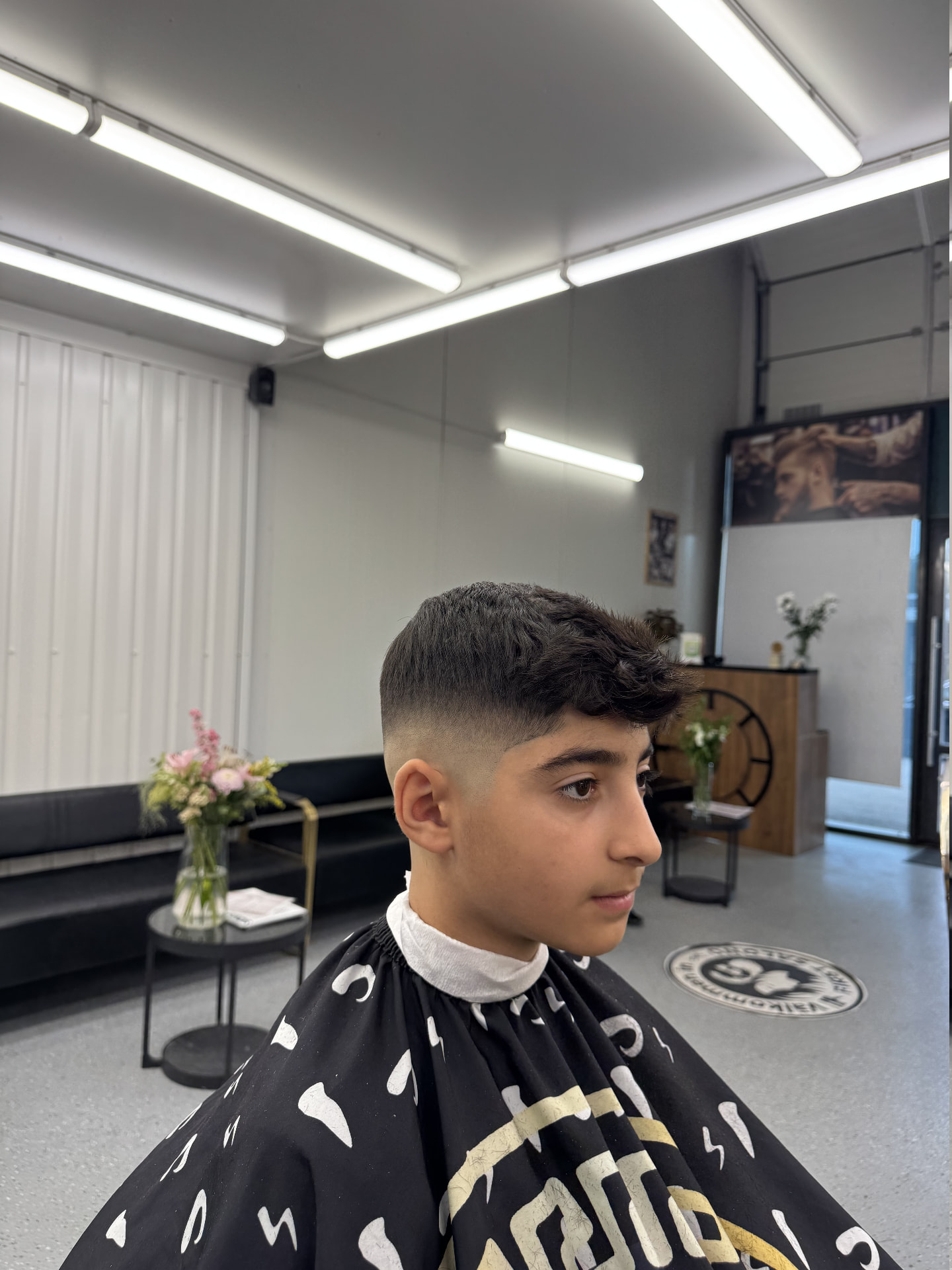 Skin fade klippning utförd på ST Salong i Västerås